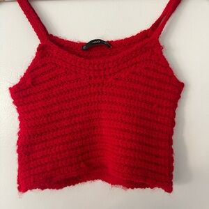 Mango red wool top